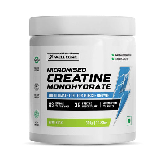 (Wellcore) - Micronised Creatine Monohydrate - 307 gm (0.67 Lb), Fruit Fusion